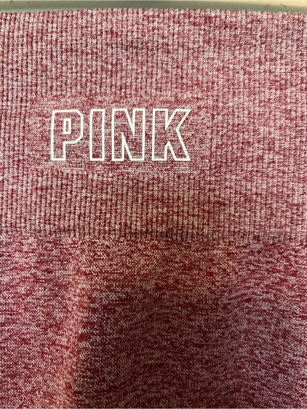 PINK Victoria's Secret Pinkish Red Seamless High-Waist Leggings - Picture 3 of 4